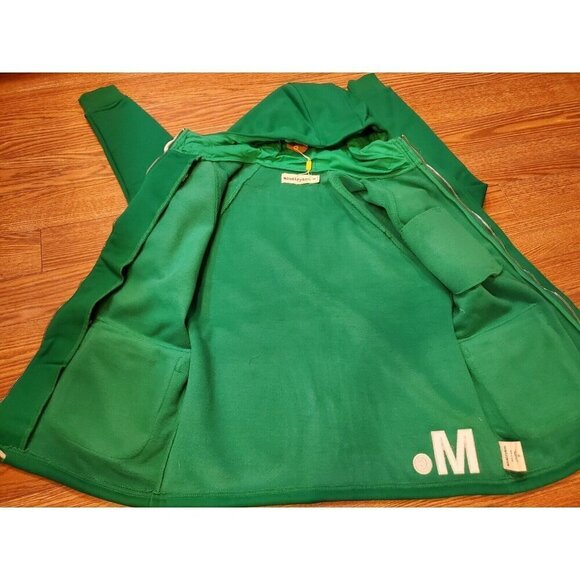 Mcnairy & Co Duffel Hoodie Mens M Kelly Green Zippered Pockets NWT MSRP $224 - Picture 3 of 13